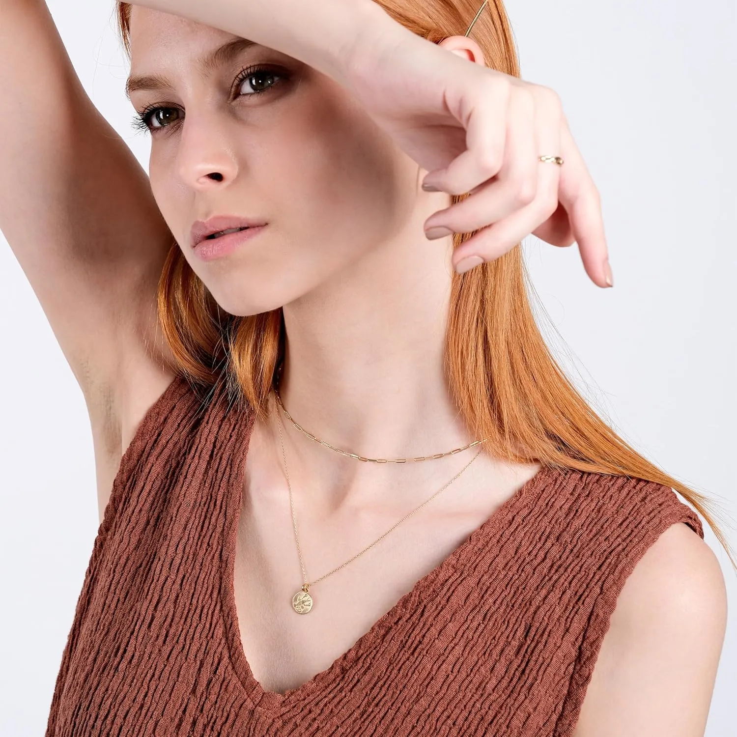 14K Solid Gold Zodiac Coin Necklace, Aries, Taurus, Gemini, Cancer, Leo, Virgo, Libra, Scorpio, Sagittarius, Capricorn, Aquarius, Pisces Pendant, Astrology Sign Necklace Gift for Her