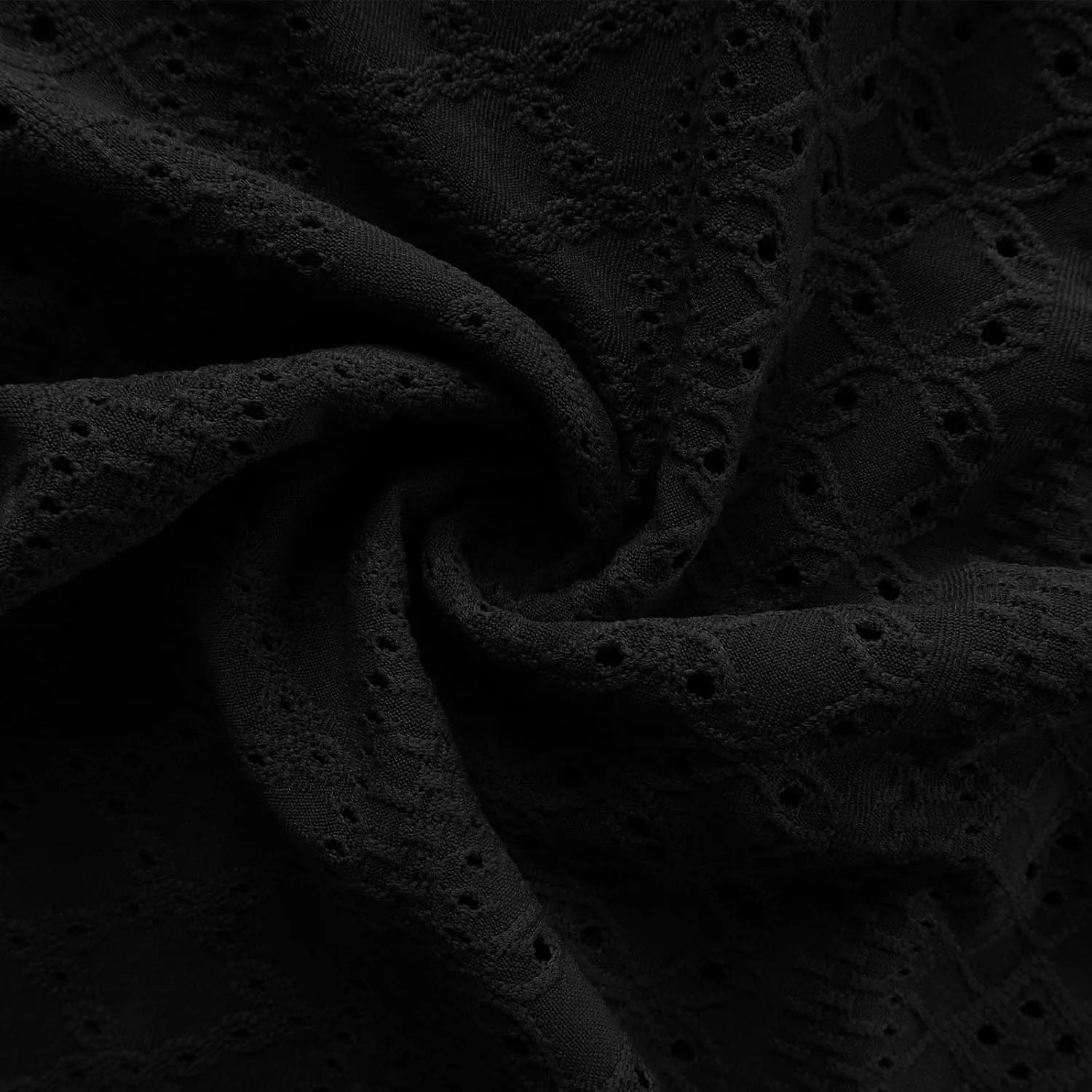 2025 Summer Dress for Womens Dressy Casual Sundress Hollow Out Eyelet Embroidery Maxi Dress Petal Sleeve Beach Dresses
