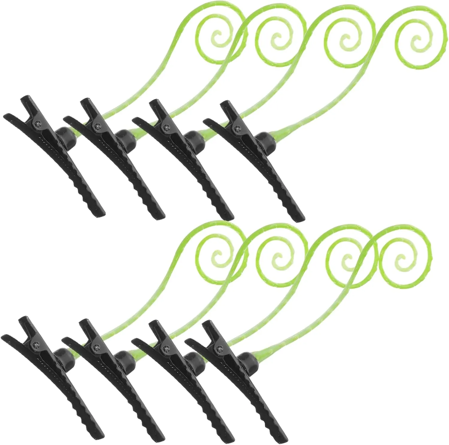 50pcs Artificial Curly Grass Hair Clips Fun Barrettes for Cute Hair Accessories for Parties Cosplay and Everyday Wear