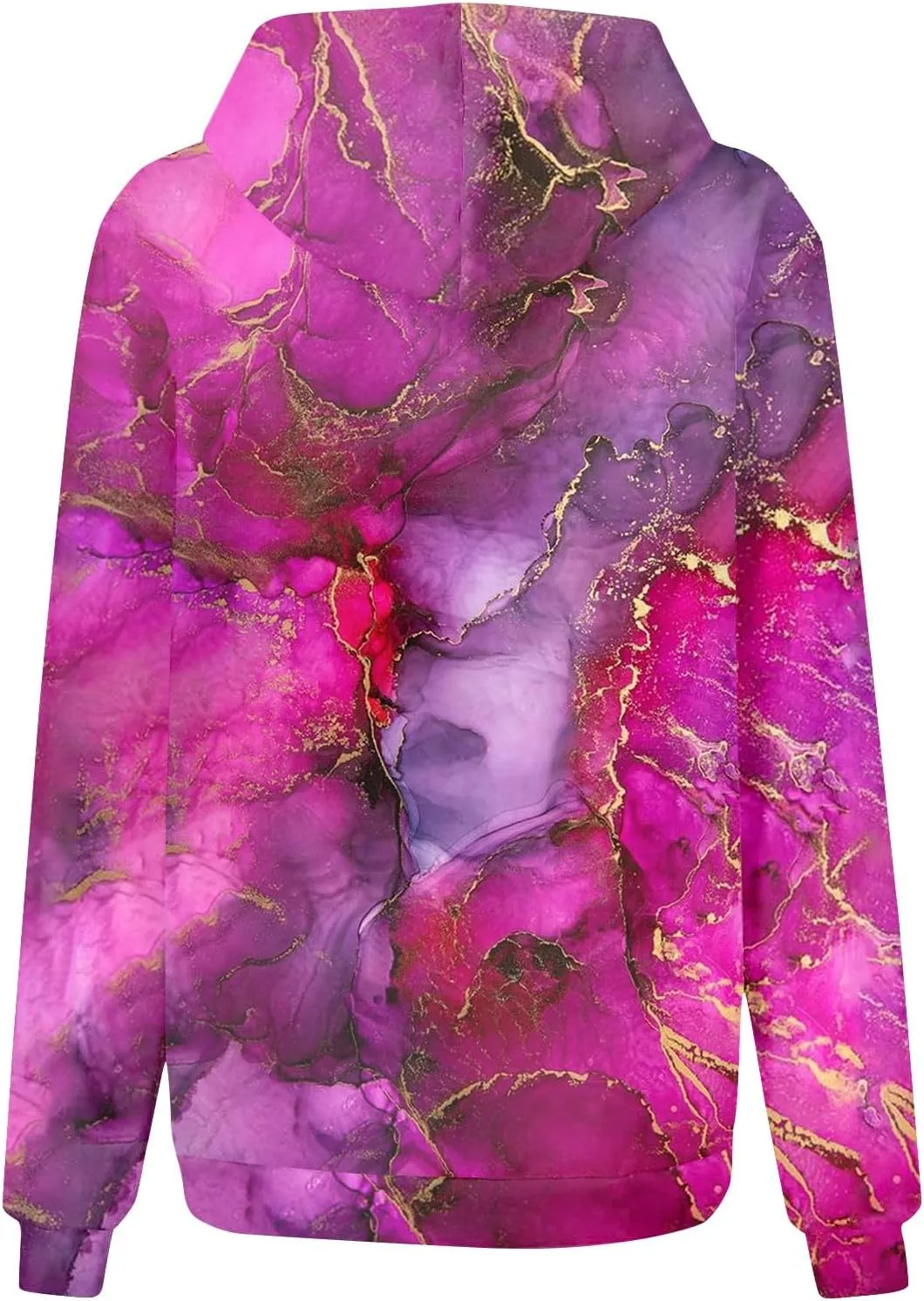 ADHOWBEW Oversized Sweatshirt for Women Fashion Y2k Graphic Drawstring Hoodies Sweaters