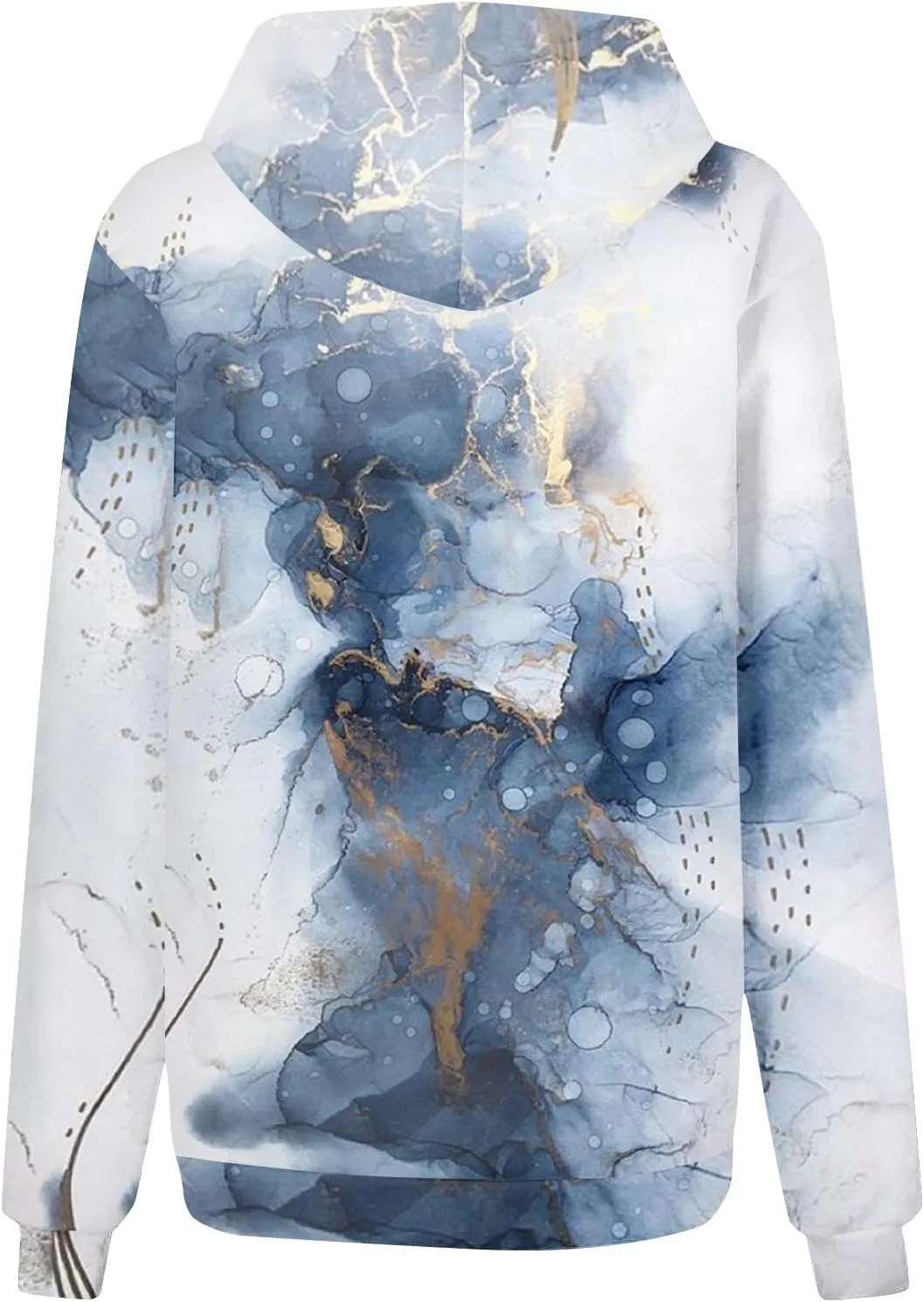 ADHOWBEW Oversized Sweatshirt for Women Fashion Y2k Graphic Drawstring Hoodies Sweaters