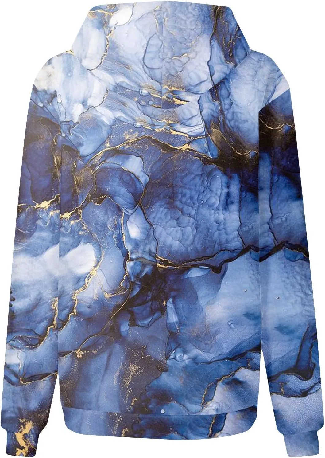 ADHOWBEW Oversized Sweatshirt for Women Fashion Y2k Graphic Drawstring Hoodies Sweaters