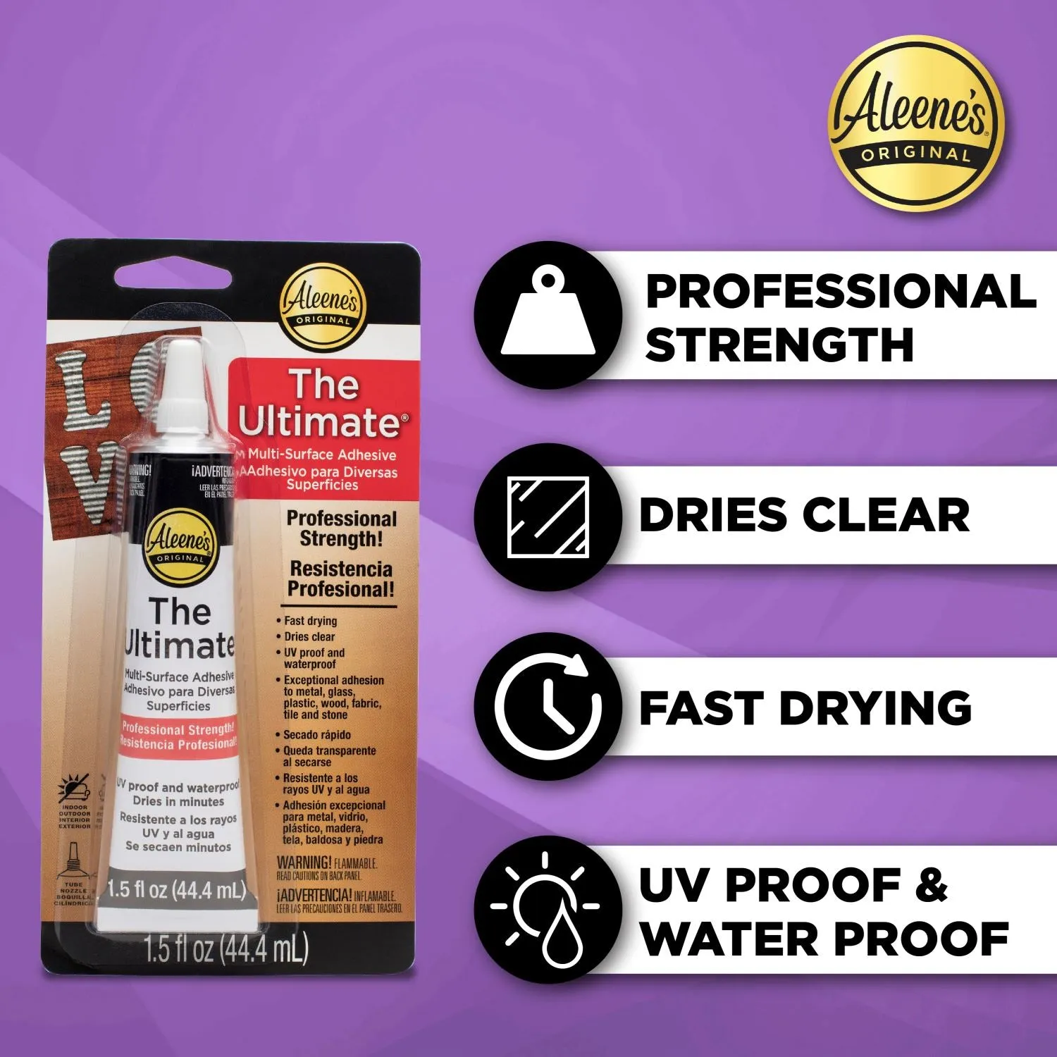 Aleene’s The Ultimate Multi-Surface Adhesive 1.5 fl. oz. 3 Pack