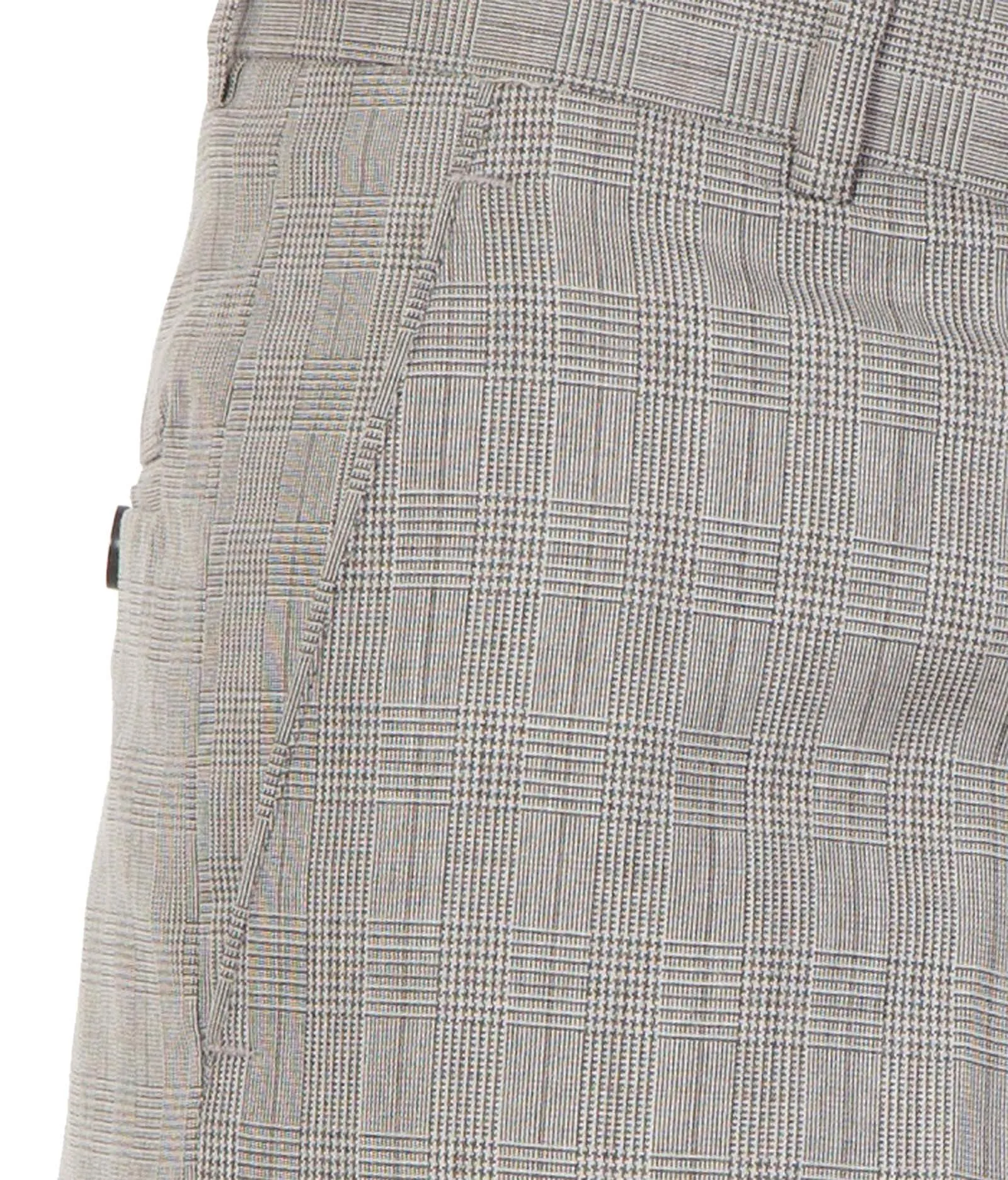 American-Elm Men Beige Cotton Solid Pattern Slim Fit Foramal Trouser