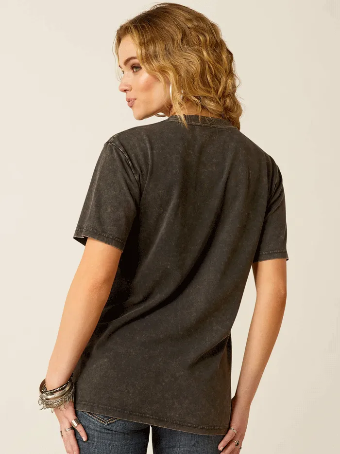Ariat 10052052 Womens Later Gator Top Washed Black