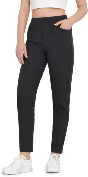 Bamans Womens Dress Pants Work Business Skinny Leg Pants Office High Waisted Slacks Slim Fit Casual Trousers