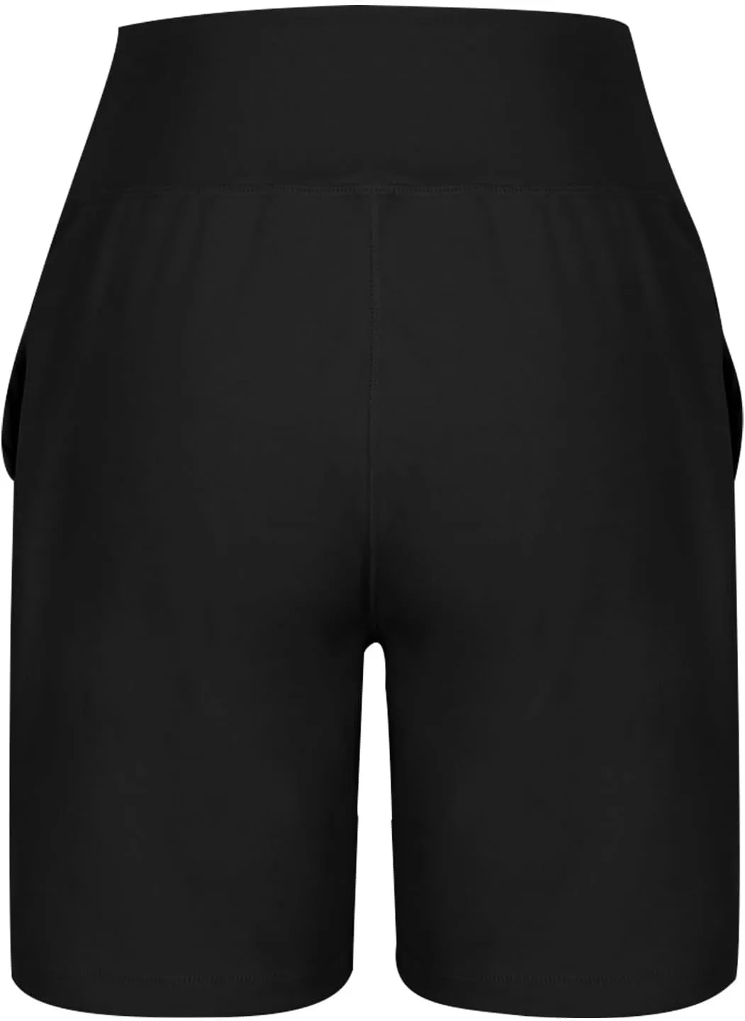 Biker Shorts Women Soft Plus Size Butt Lifting Shorts Seamless Workout Shorts High Waisted Yoga Shorts with Pockets