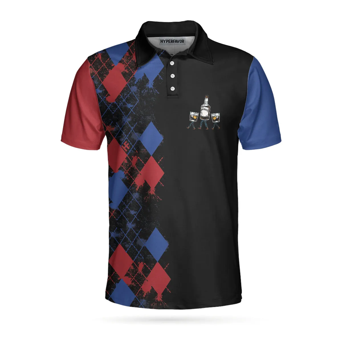 Bowling If I'M Drunk Polo Shirt, Argyle Pattern Polo Shirt Design, Funny Bowling Shirt For Male Players Coolspod