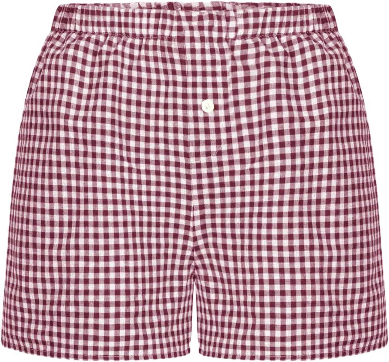 Boxer Shorts for Women Y2k Pajamas Shorts Gingham Cute Pj Short Pants Plaid Lounge Shorts Bottoms Elastic Shorts
