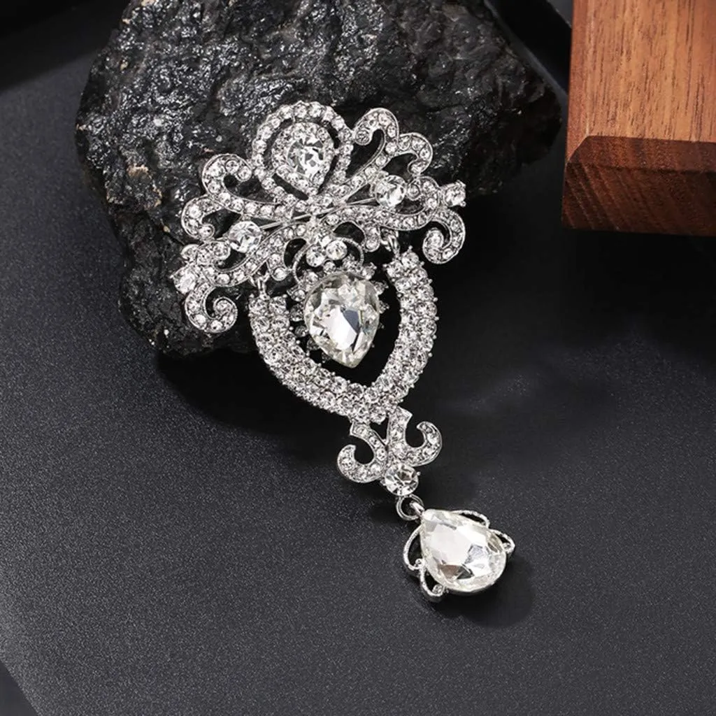 Brooch Brooch Pins, Women St Patrck Day Brooch Ladies Crystal Trophy Diamond Crown Jewelry Brooch Coat Luxury Full Brooch Ever Brooch