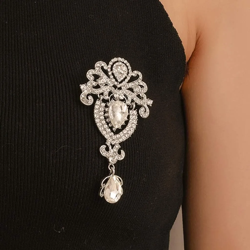 Brooch Brooch Pins, Women St Patrck Day Brooch Ladies Crystal Trophy Diamond Crown Jewelry Brooch Coat Luxury Full Brooch Ever Brooch