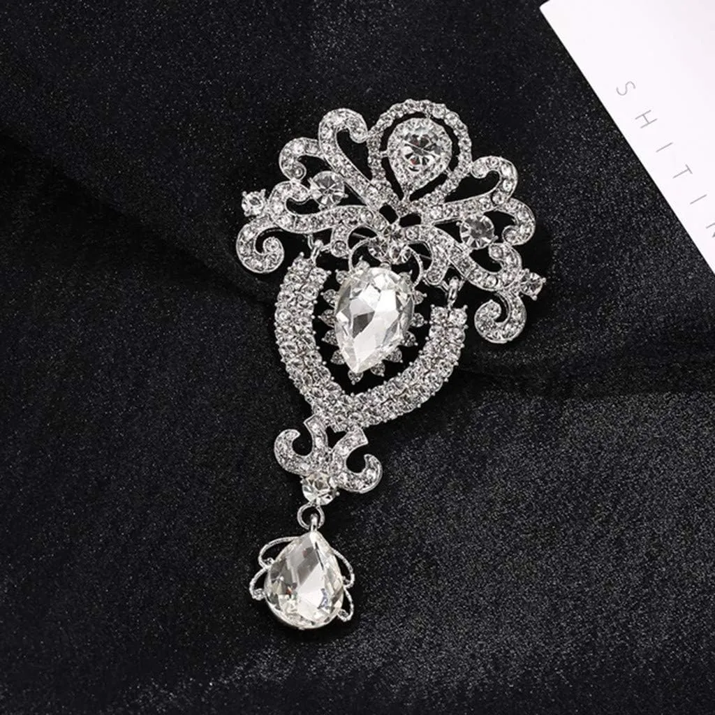Brooch Brooch Pins, Women St Patrck Day Brooch Ladies Crystal Trophy Diamond Crown Jewelry Brooch Coat Luxury Full Brooch Ever Brooch
