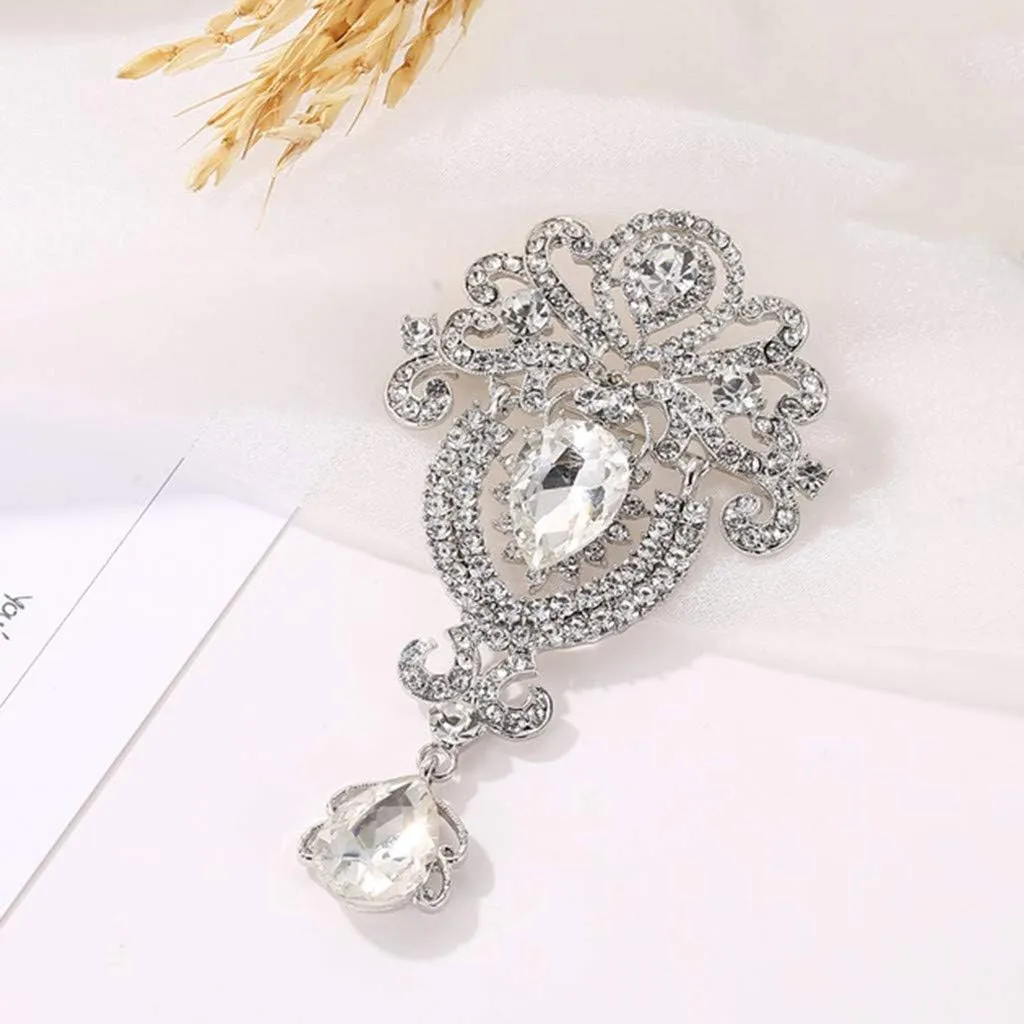 Brooch Brooch Pins, Women St Patrck Day Brooch Ladies Crystal Trophy Diamond Crown Jewelry Brooch Coat Luxury Full Brooch Ever Brooch