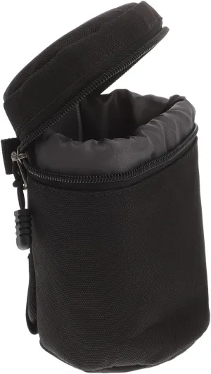 Camera Lens Bag Durable PU Material Protective Case for DSLR Lens Compact Lightweight Design for Photographers Travel Accessory for Users