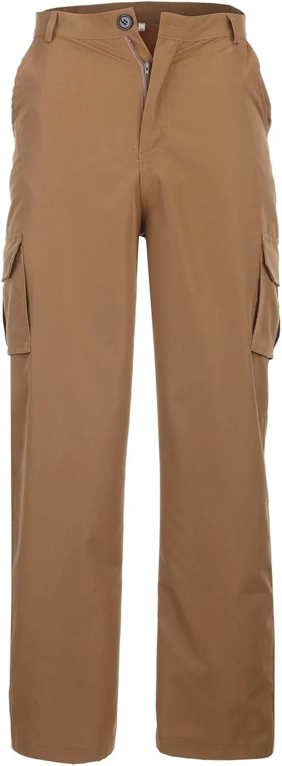 Cargo Work Pants for Men 6 Pocket Work Pants Trousers Men's Pants Cotton Athletic Pants