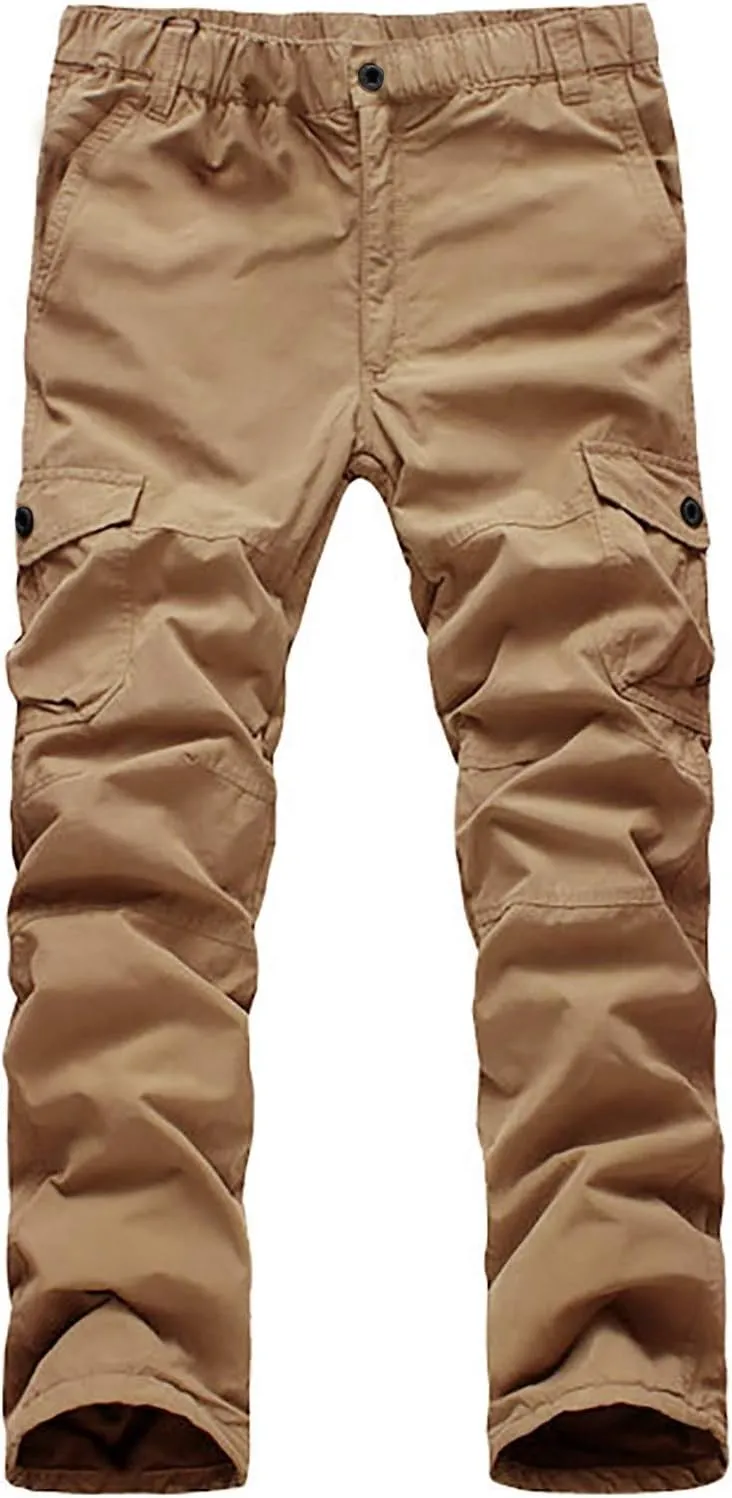 Cargo Work Pants for Men 6 Pocket Work Pants Trousers Men's Pants Cotton Athletic Pants