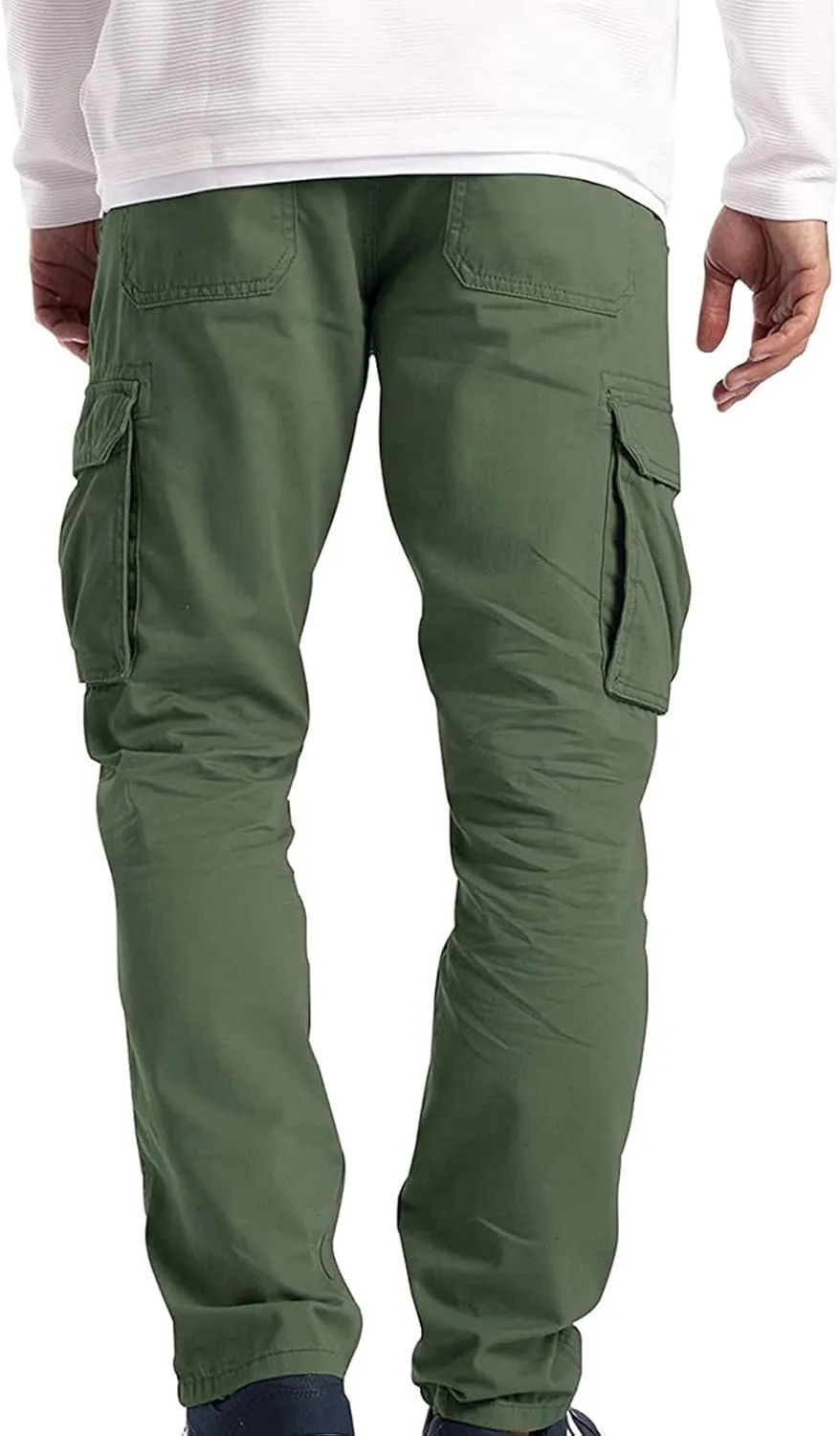 Cargo Work Pants for Men 6 Pocket Work Pants Trousers Men's Pants Cotton Athletic Pants