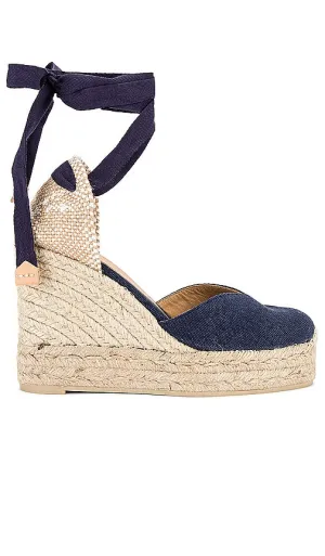 Castaner Chiara Wedge in Navy