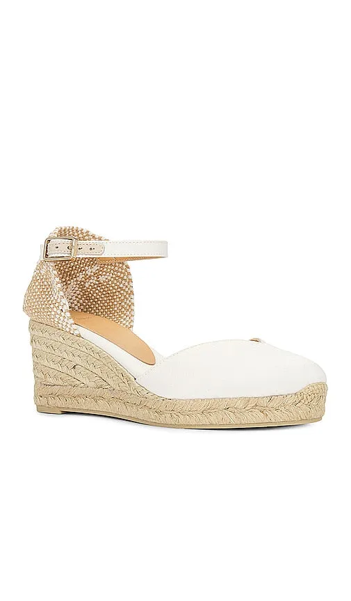 Castaner Chiarita Wedge in Cream