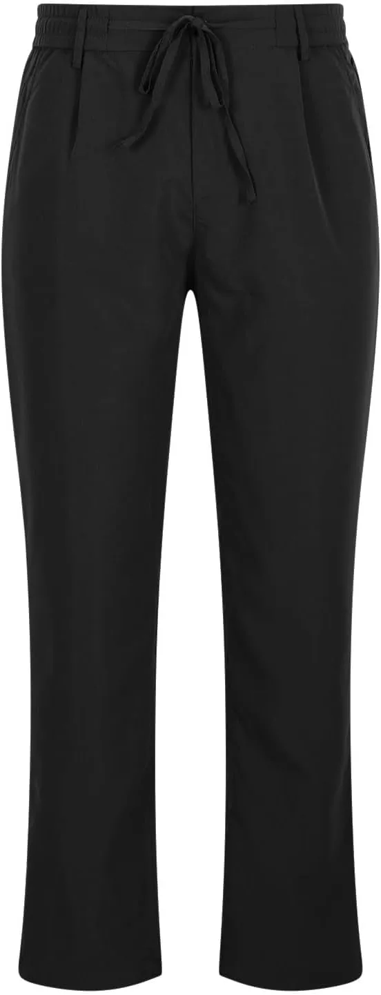 Casual Pants for Men Stretch Dress Pants Khaki Slim Fit Pants Solid Drawstring Waist Pants Golf Pants with Pockets