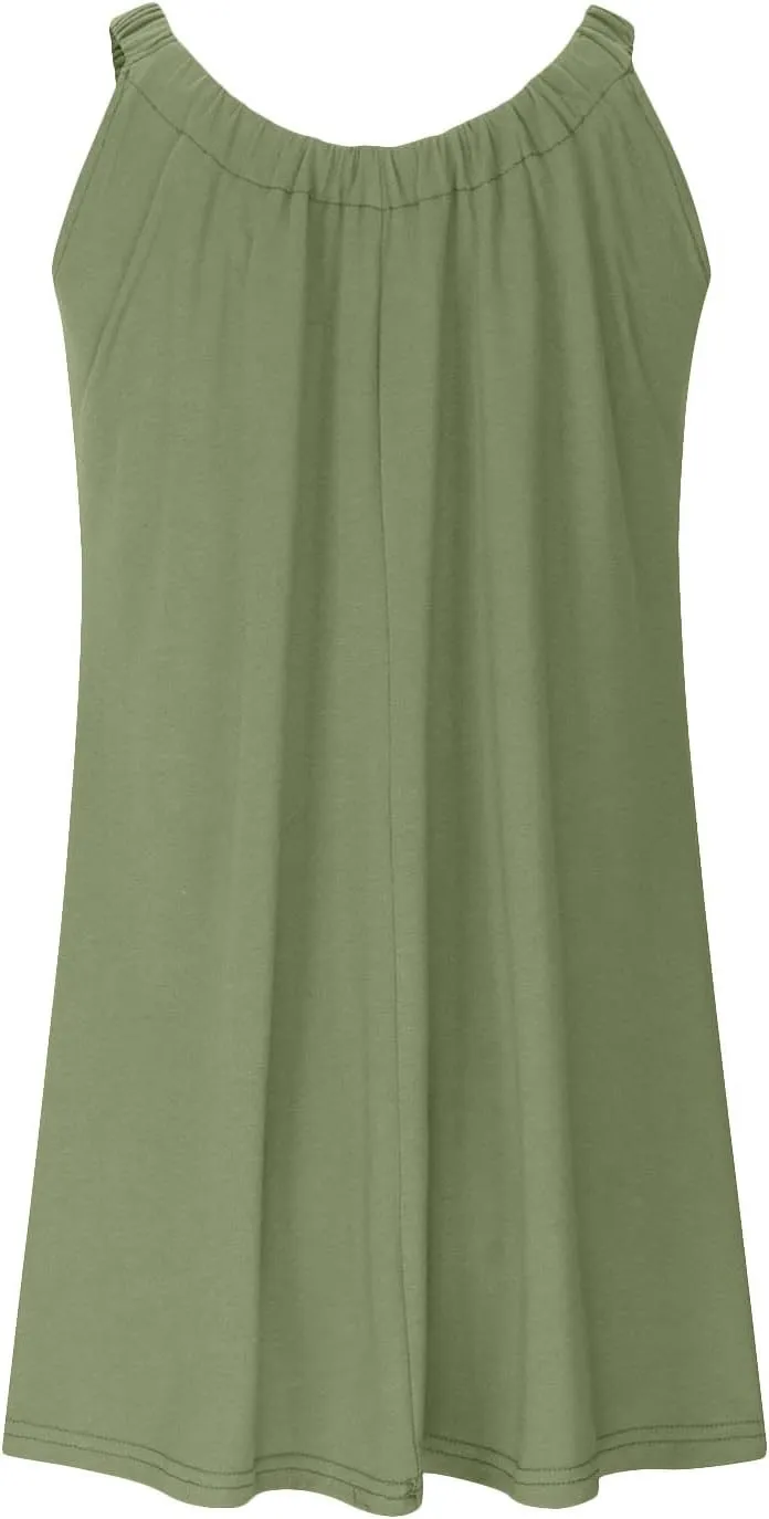 Ceboyel Women Boho Summer Vacation Dresses Casual Trendy Beach Sundress Flowy Sun Tank Dress Beach Party Cruise Wear 2023