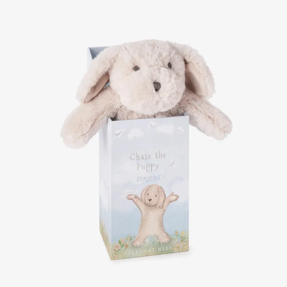 Chace the Puppy Snuggler Plush Security Blanket w/Gift Box