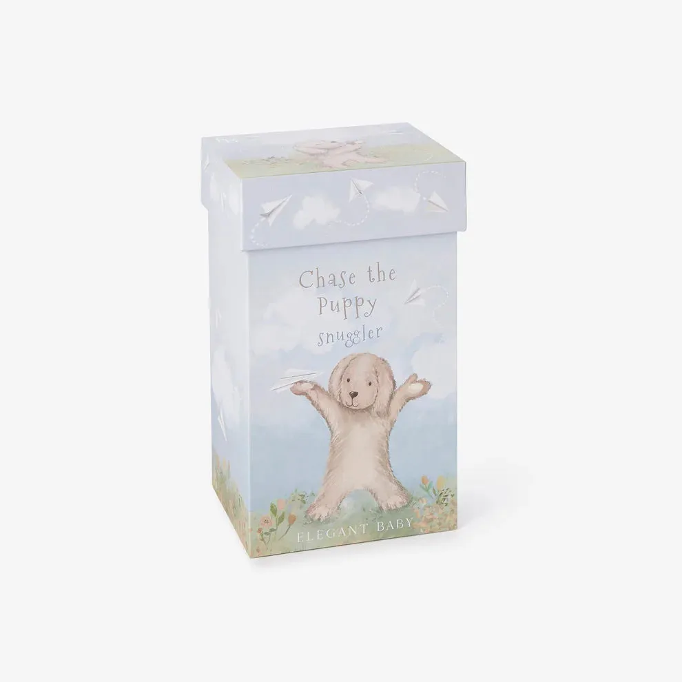 Chace the Puppy Snuggler Plush Security Blanket w/Gift Box