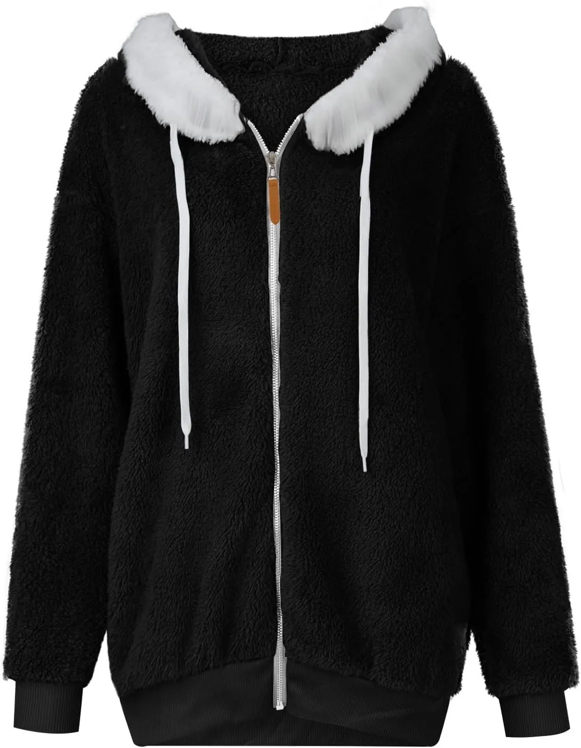 ChicCrate 2025 Womens Fuzzy Fleece Zip Up Jacket Sherpa Hoodies Winter Coats Trendy Warm Clothes Casual Pullover