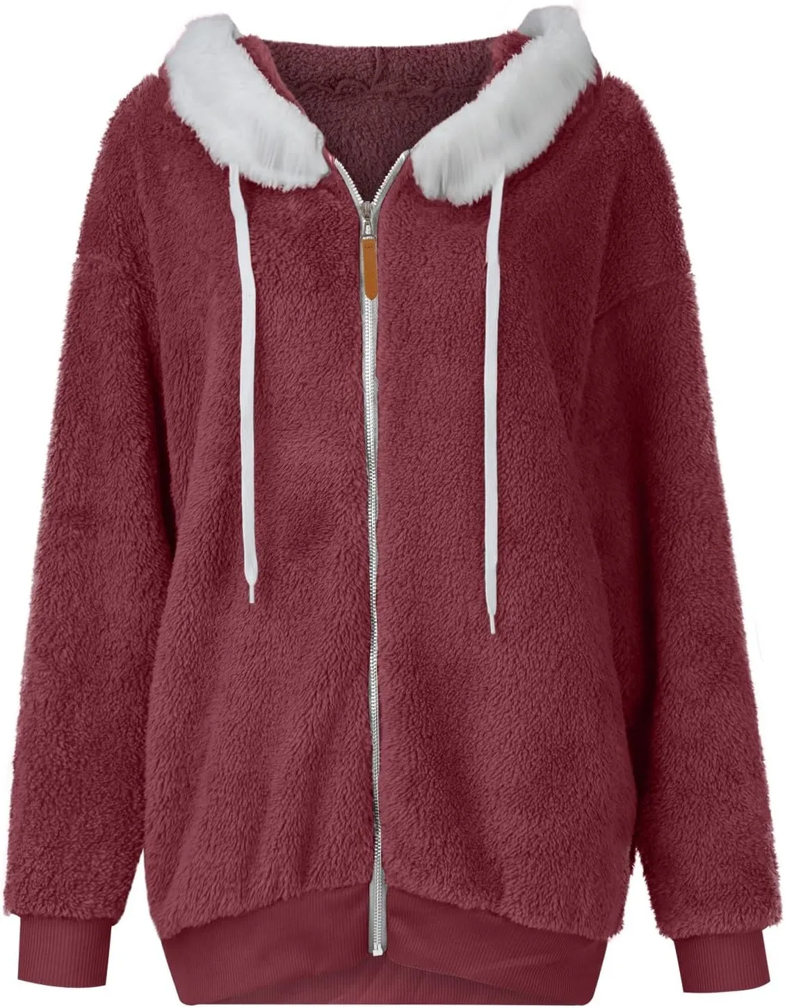 ChicCrate 2025 Womens Fuzzy Fleece Zip Up Jacket Sherpa Hoodies Winter Coats Trendy Warm Clothes Casual Pullover