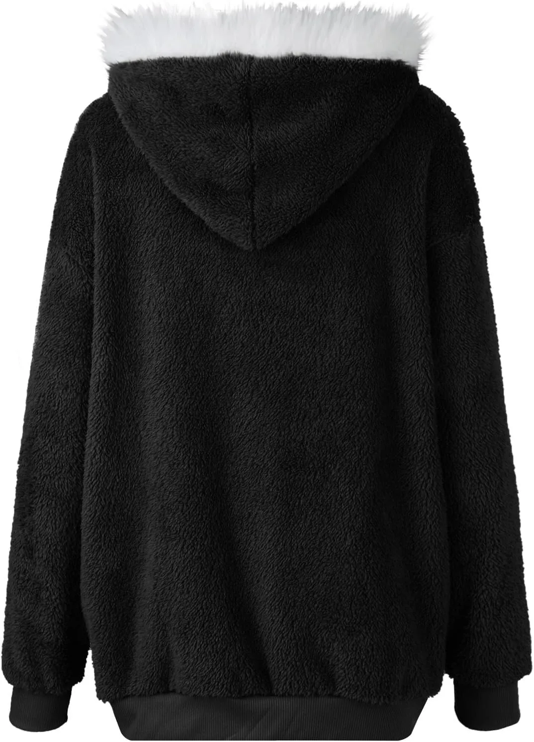 ChicCrate 2025 Womens Fuzzy Fleece Zip Up Jacket Sherpa Hoodies Winter Coats Trendy Warm Clothes Casual Pullover