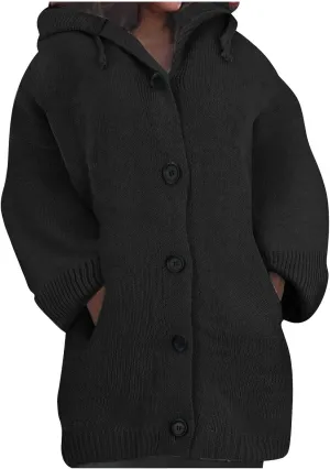 ChicCrate Women's Knit Open Front Cardigan Sweaters 2025 Fall Winter Clothes Long Sleeve Solid Color Jackets Trendy Outwear