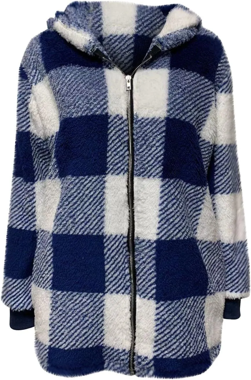 ChicCrate Womens Plaid Shacket Jacket 2025 Fall Winter Clothes Fashion Outfits Long Sleeve Coats