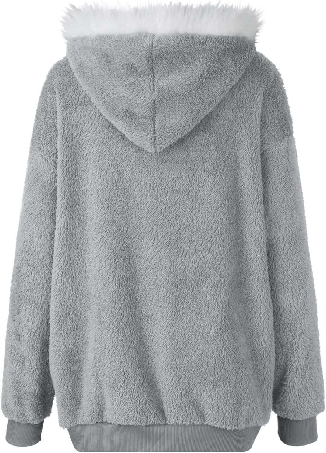 ChicCrate Womens Winter Coats Sherpa Lined Fleece Jacket Cute Zip Up Hoodie Long Sleeve Plus Size Tops Warm Jackets Outerwear