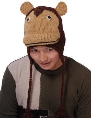 Animal Hat with Chimpanzee Face Design