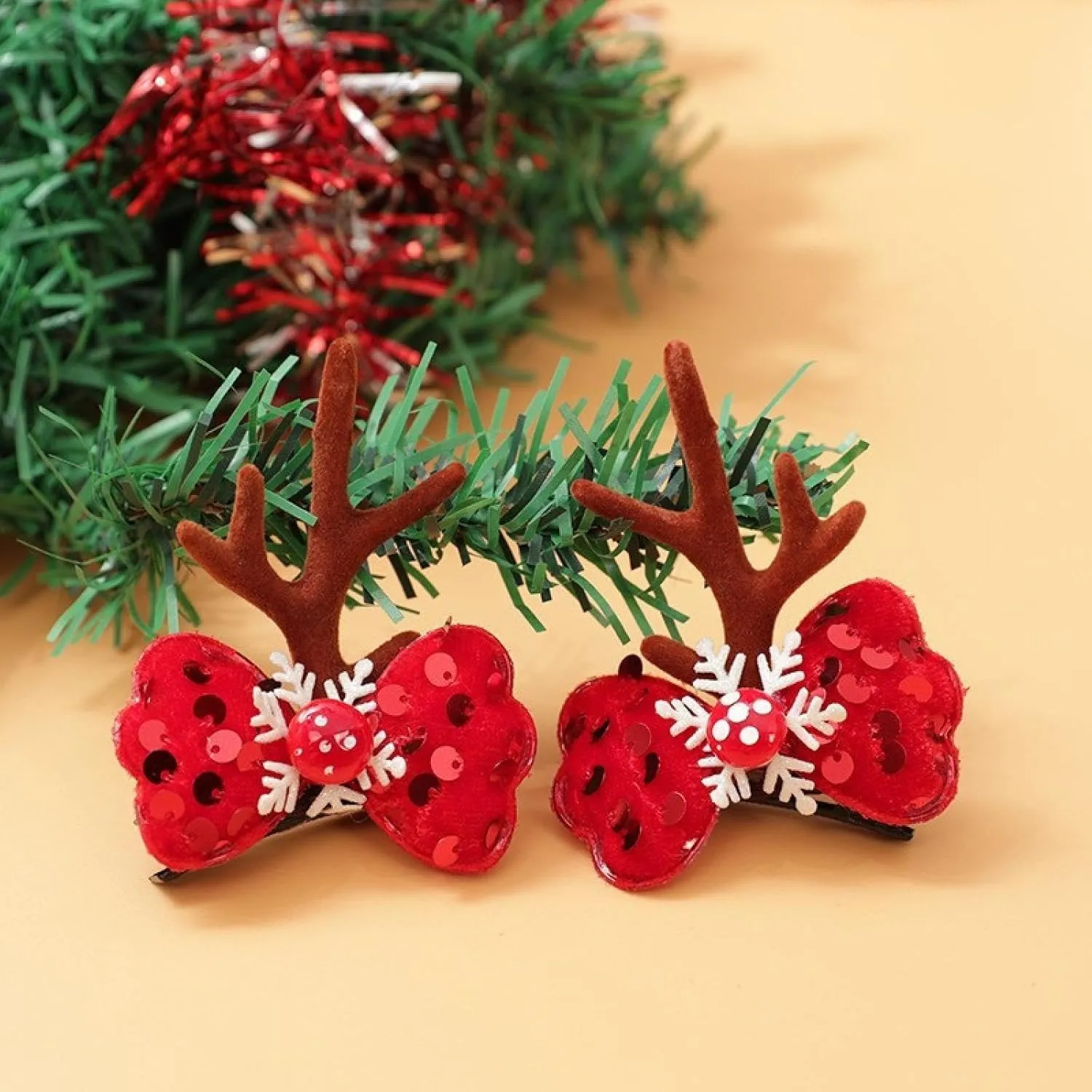 Christmas hairpins, antler headbands, elk headbands, Christmas dressups, headbands, hair clips,