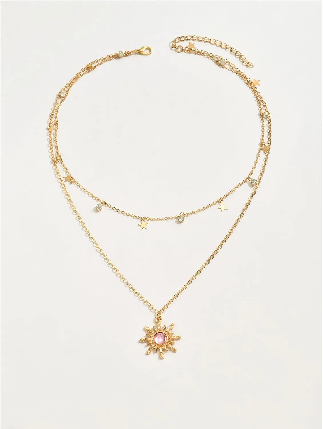 Chunky Gold Heart Necklaces for Women Gold Chunky Cross Necklace Dainty Gold Coin Sun Pendant Necklace Puffy Heart Necklace Cuban Link Necklace OT Buckle Necklace Metal Disc Charm Necklace Gold Statement Jewelry