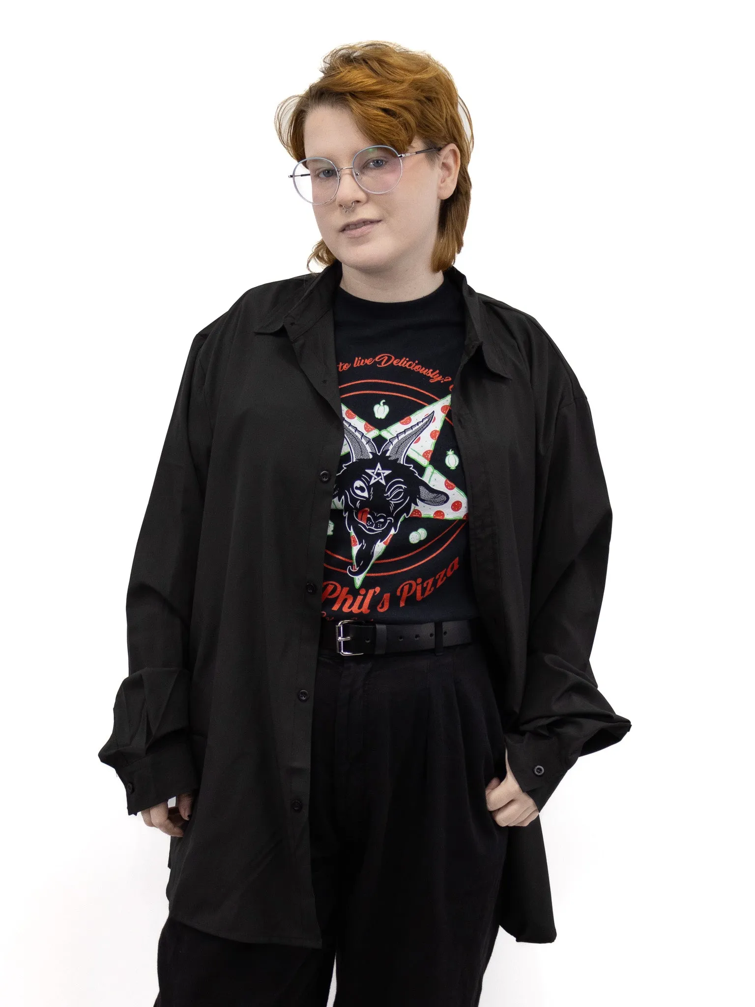 Classic Black Button Up Shirt