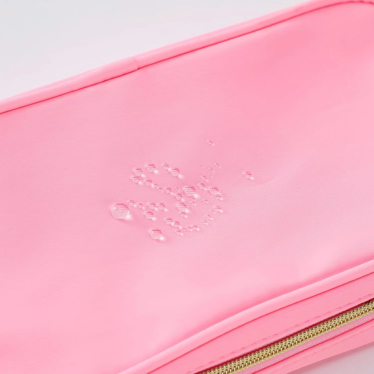 Clear Makeup Bags For Women Small Travel Cosmetic Bag Waterproof Toiletry Storage Bag Pouches For Purse Zipper Girls Preppy Organizer(Pink,Small)