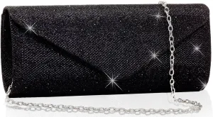 Clutch Purses for Women,Evening Bag Envelope Clutch with Detachable Chain Sparkle Elegance