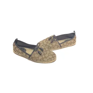 Coach Beige Monogram Canvas Espadrilles | Gently Used |
