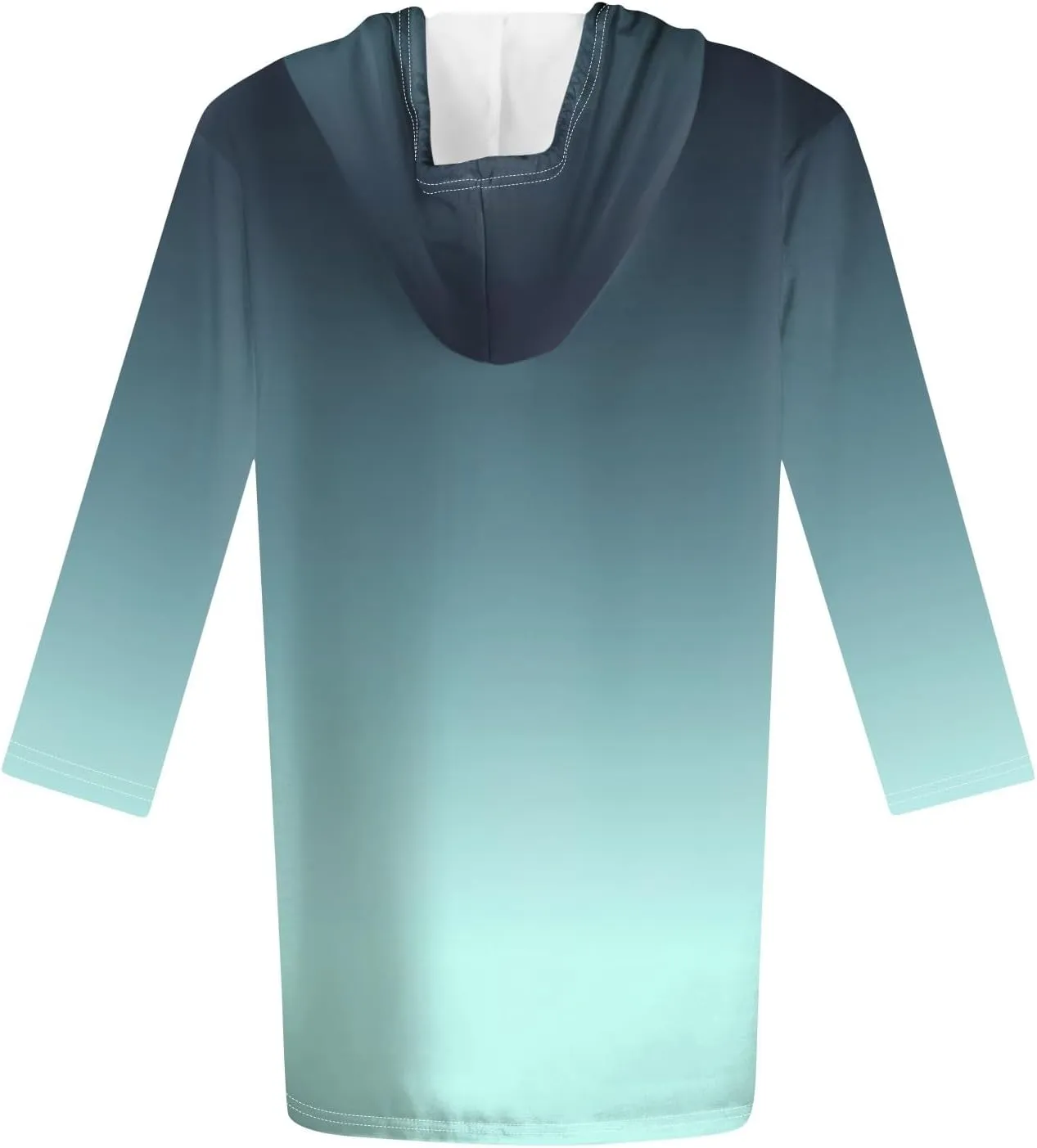 COTECRAM Womens Fall Oversized Hoodies 3/4 Length Sleeve Casual Shirts Fashion Tunic Tops Lightweight Pullover with Pockets
