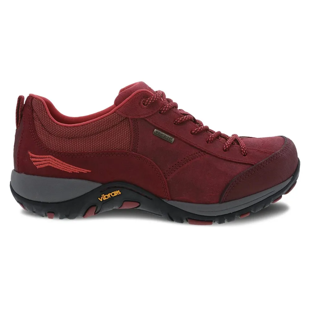 Dansko Paisley Red Burnished Suede Shoe (Women's)
