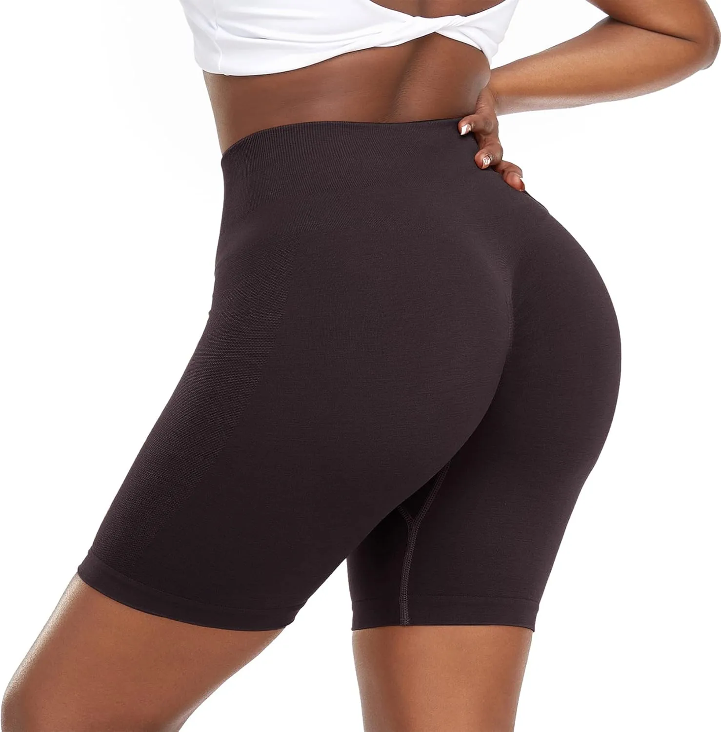 Durio Womens Gym Shorts High Waist Compression Shorts for Women Tummy Control Workout Shorts Womens Bike Shorts Scrunch Butt