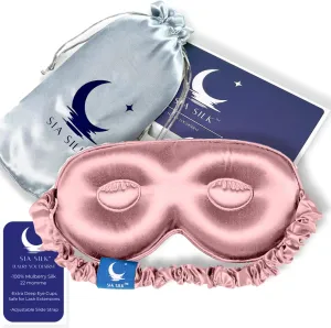 Dusty Rose Sia Silk Mask