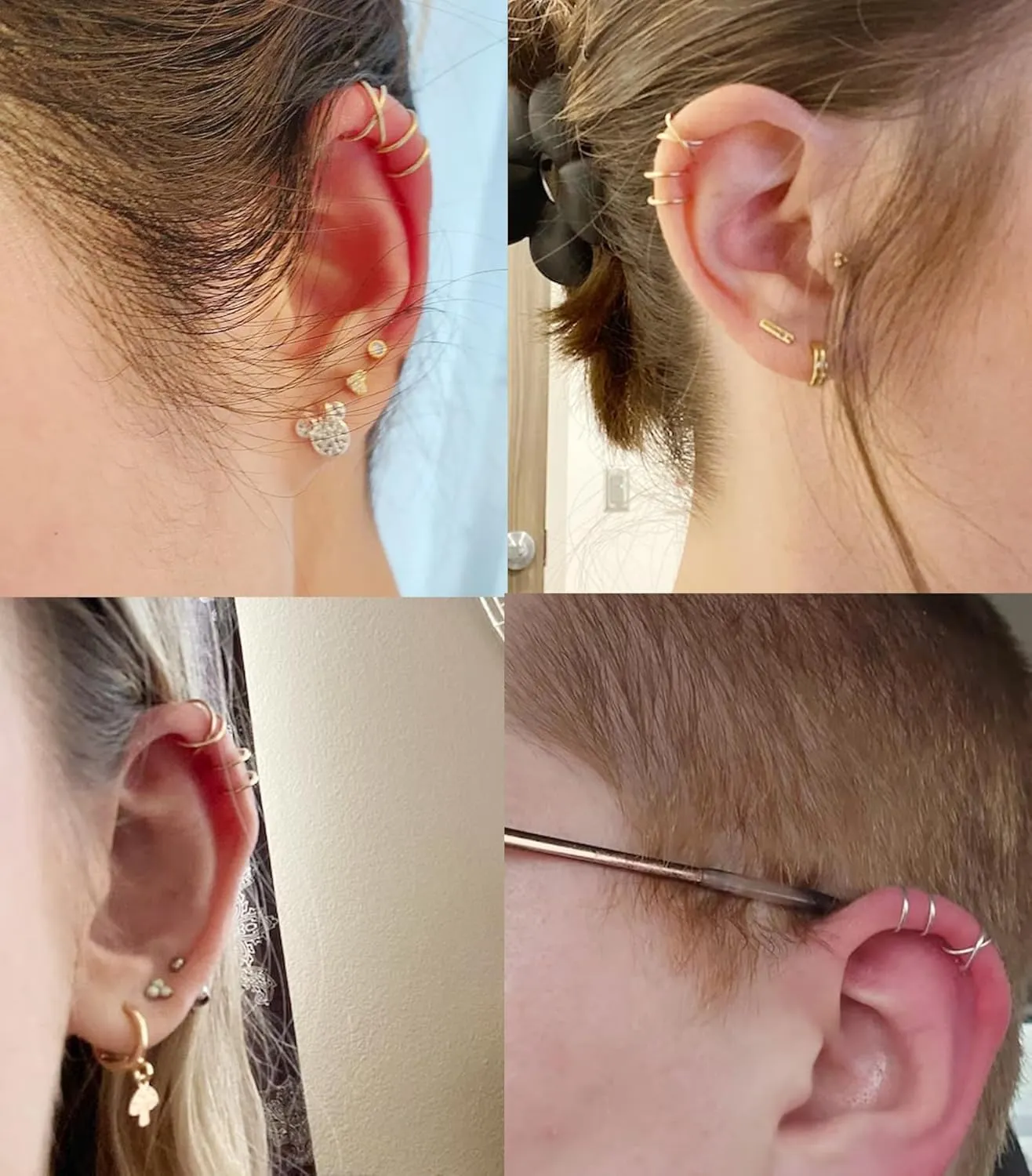Ear Cuffs Non Piercing Cubic Zirconia Ear Cuff Earrings for Women Trendy Gold Clip on Earrings for Women Gifts Trendy Stuff Hypoallergenic Cartilage Earrings Jewelry