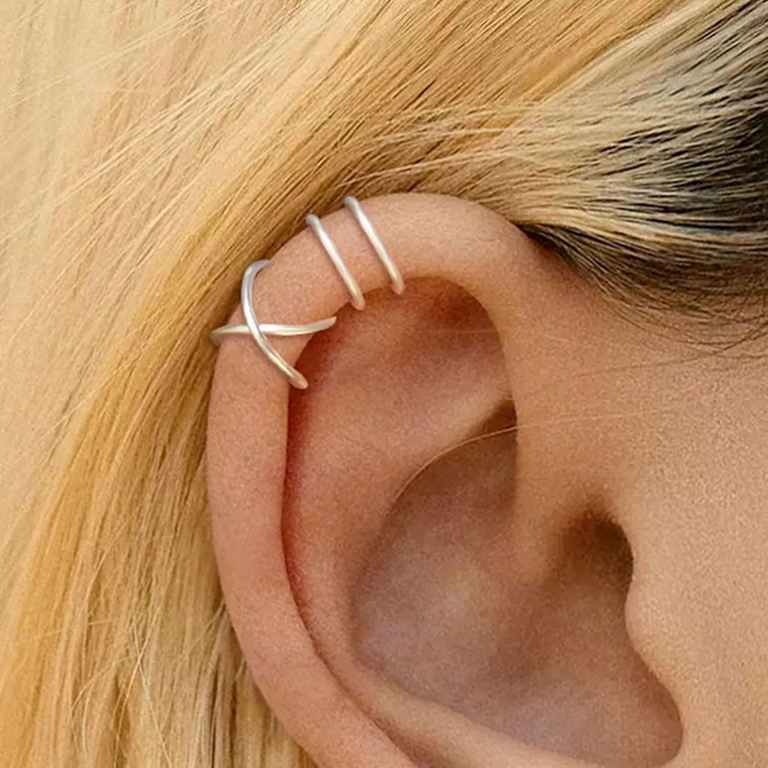 Ear Cuffs Non Piercing Ear Cuff Earrings for Women Trendy Gold Clip on Cartilage Earring Hypoallergenic Non Pierced Earrings Christmas Stocking Stuffers Gifts