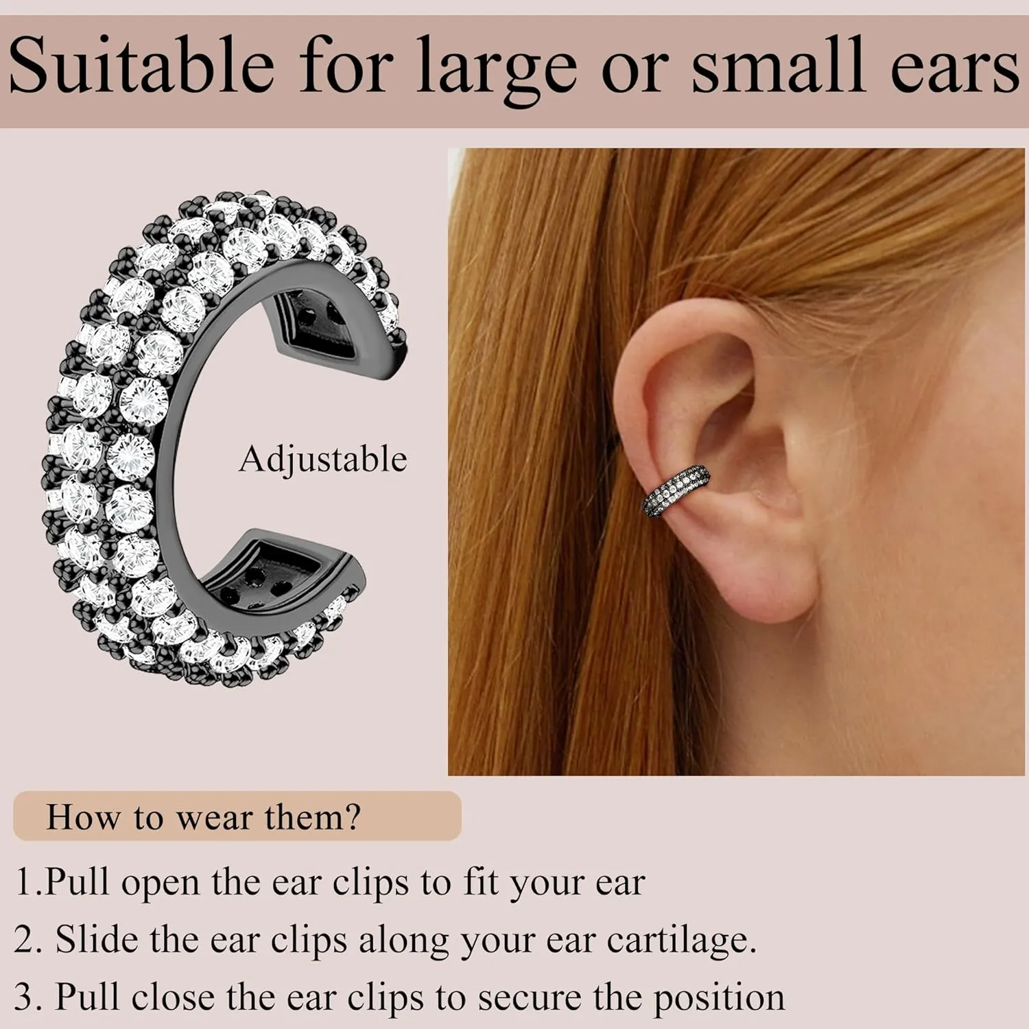 Ear Cuffs Non Piercing Earrings for Women Trendy Lightweight Gold Silver Clip On Fake Earrings Non Pierced Cartilage Ear Cuff Jewelry Set
