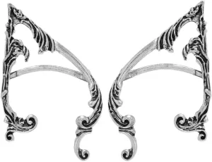 Fairy Ear Cuff Wrap for Women Gothic Elf Ears Cuffs Elven Wings Earrings Cuffs Halloween Cosplay Decorations Accessories