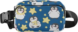 Fanny Pack for Women Men Cute Baby Penguin Belt Waist Pack Bum Bag Wallets for Running Cycling Hiking Travel Workout with Adjustable Strap