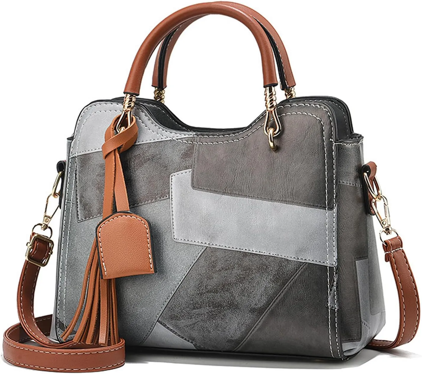 Fashion Casual Womens Purses and Handbags Shoulder Bag Soft PU Leather Medium Satchel Tote bag Hobo